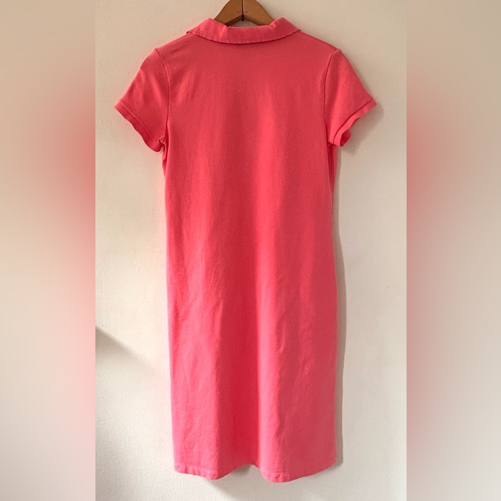 Preppy Pink 🩷 Lands’ End Polo Shirt Cotton Dress XS - Picture 5 of 5